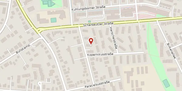 Karte der Umgebung von Berthold-Schwarz-Straße 14 E, 22147 Hamburg