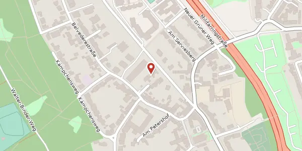 Karte der Umgebung von Belvederestraße 38, 50933 Köln