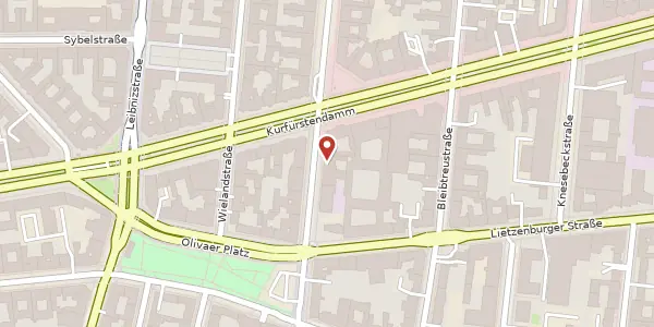 Karte der Umgebung von Schlüterstraße 45, 10707 Berlin