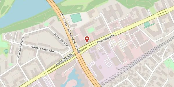Karte der Umgebung von Ostendstr. 111, 90482 Nürnberg