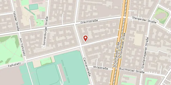 Karte der Umgebung von Gaudystraße 9, 10437 Berlin