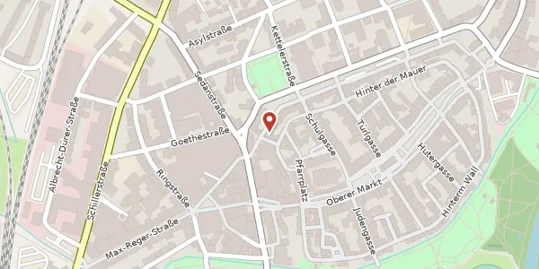 Karte der Umgebung von Postgasse 2, 92637 Weiden