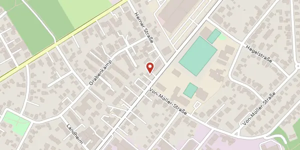 Karte der Umgebung von Gütersloher Str. 148, 33649 Bielefeld
