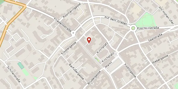 Karte der Umgebung von Blankenburger Straße 10, 07318 Saalfeld