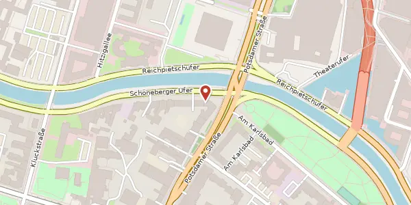 Karte der Umgebung von Schöneberger Ufer 47, 10785 Berlin