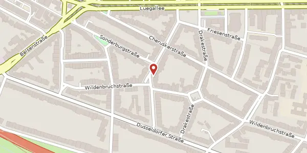 Karte der Umgebung von Dominikanerstr. 25, 40545 Düsseldorf