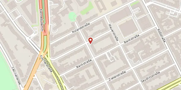 Karte der Umgebung von Schwerinstr. 61, 40476 Düsseldorf