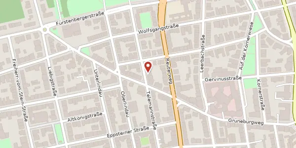 Karte der Umgebung von Parkstr. 4, 60322 Frankfurt