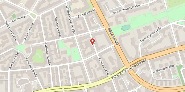 Karte der Umgebung von Fichtestr. 41, 90489 Nürnberg