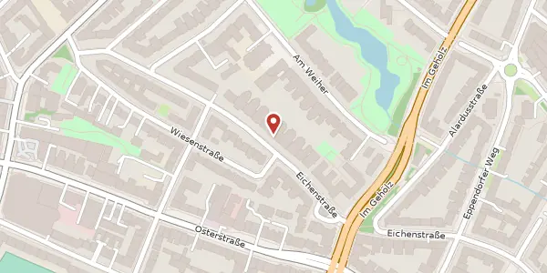 Karte der Umgebung von Eichenstraße 48, 20255 Hamburg