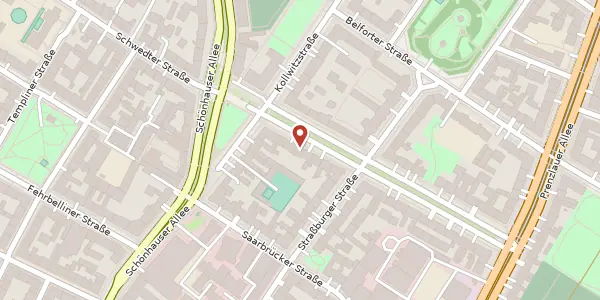 Karte der Umgebung von Metzer Straße 4, 10405 Berlin