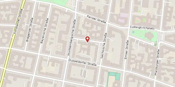 Karte der Umgebung von Darmstädter Straße 3, 10707 Berlin