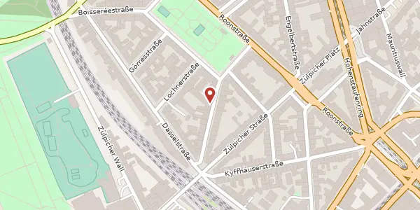 Karte der Umgebung von Meister-Gerhard-Str. 8, 50674 Köln