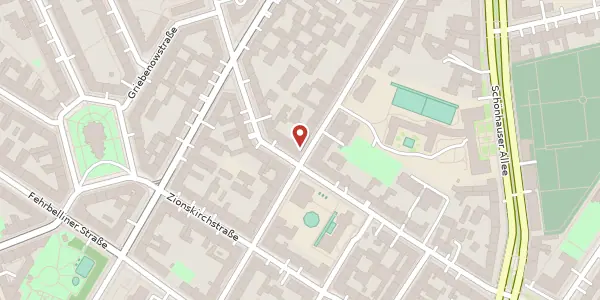 Karte der Umgebung von Choriner Straße 64 a, 10435 Berlin