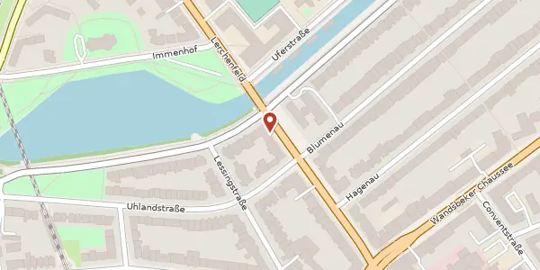 Karte der Umgebung von Wartenau 23, 22089 Hamburg