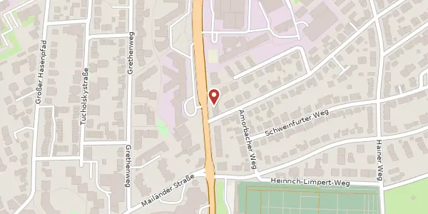 Karte der Umgebung von Darmstädter Landstr. 213, 60598 Frankfurt