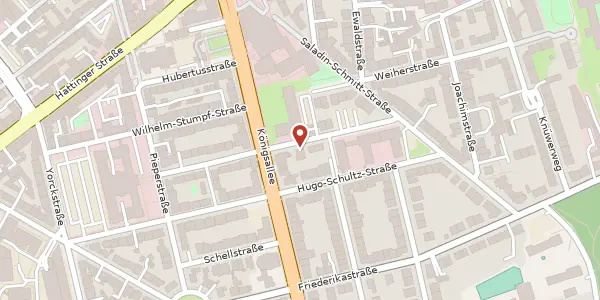 Karte der Umgebung von Christstr. 25, 44789 Bochum