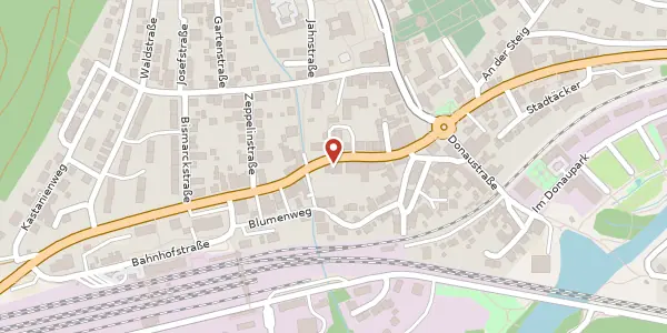 Karte der Umgebung von Schwarzwaldstraße 29, 78194 Immendingen