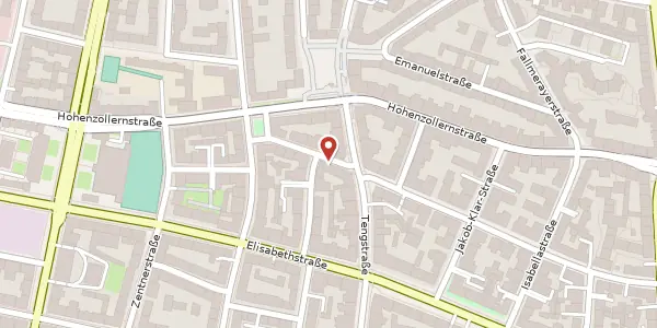 Karte der Umgebung von Bauerstr. 31, 80796 München