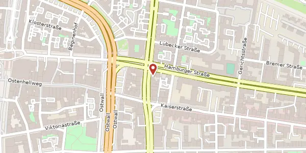 Karte der Umgebung von Weißenburger Str. 9, 44135 Dortmund