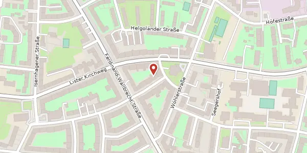Karte der Umgebung von Steinmetzstraße 25, 30163 Hannover