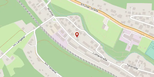 Karte der Umgebung von Lutherstraße 184, 07743 Jena