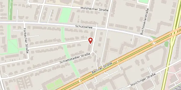 Karte der Umgebung von Schlettstadter Straße 113, 14169 Berlin