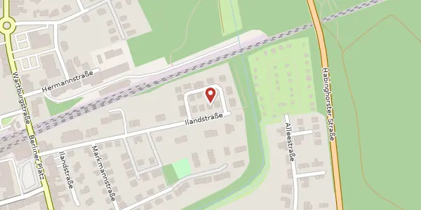 Karte der Umgebung von Ilandstr. 47a, 44579 Castrop-Rauxel