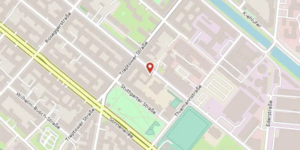 Karte der Umgebung von Weserstraße 93, 12059 Berlin