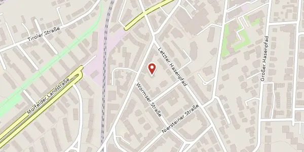 Karte der Umgebung von Ziegelhüttenweg 19, 60598 Frankfurt