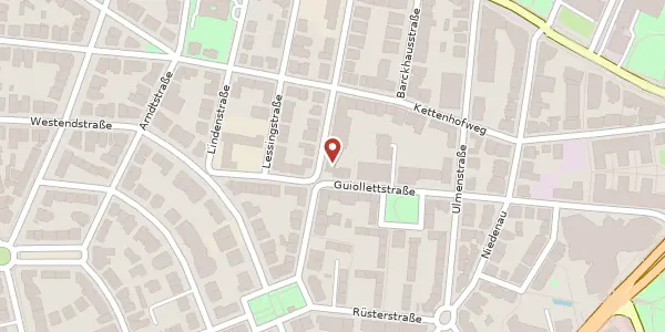 Karte der Umgebung von Feuerbachstr. 24, 60325 Frankfurt