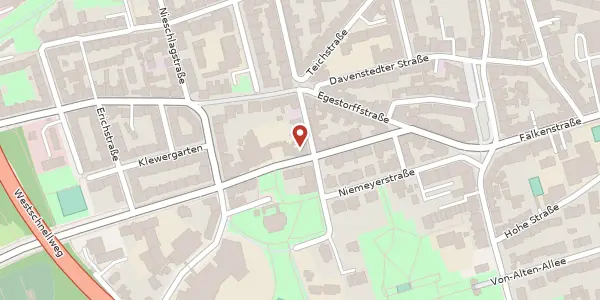 Karte der Umgebung von Kirchstraße 8, 30449 Hannover