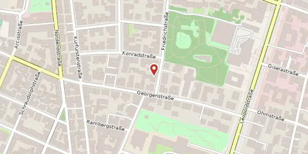 Karte der Umgebung von Friedrichstr. 1 a, 80801 München