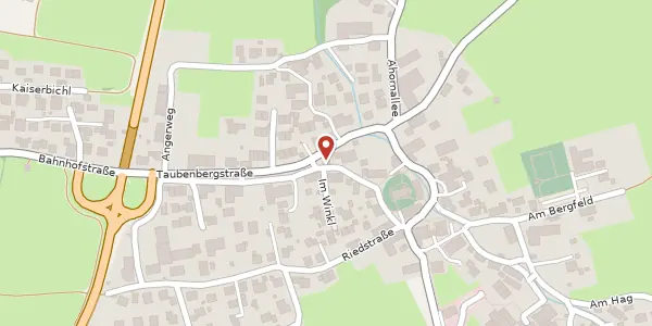 Karte der Umgebung von Kirchweg 8, 83627 Warngau
