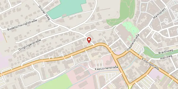 Karte der Umgebung von Riedlinger Straße 24, 88400 Biberach