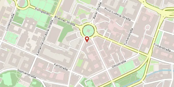 Karte der Umgebung von Karolinenplatz 2, 80333 München