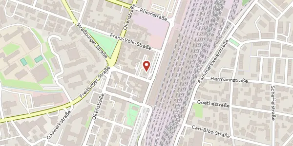 Karte der Umgebung von Hauptstraße 26, 77652 Offenburg
