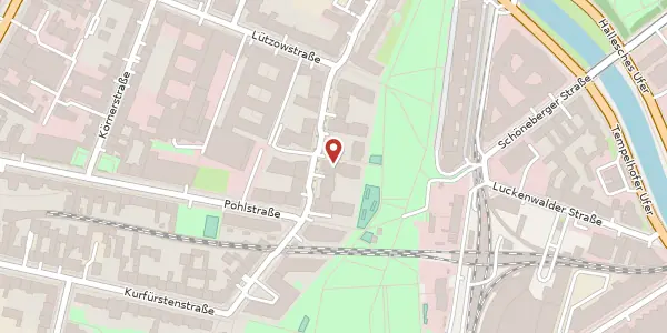 Karte der Umgebung von Flottwellstraße 22, 10785 Berlin