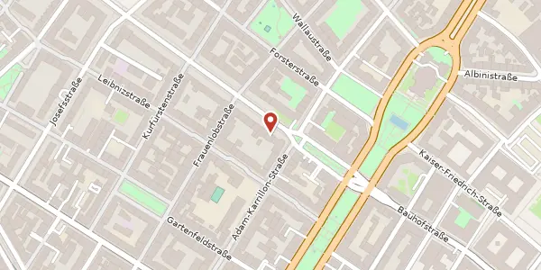 Karte der Umgebung von Hindenburgstr. 5, 55118 Mainz