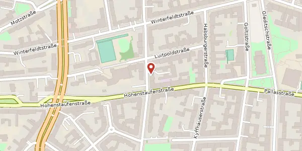 Karte der Umgebung von Eisenacher Straße 103, 10781 Berlin