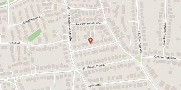 Karte der Umgebung von Beckmannstraße 9, 22607 Hamburg