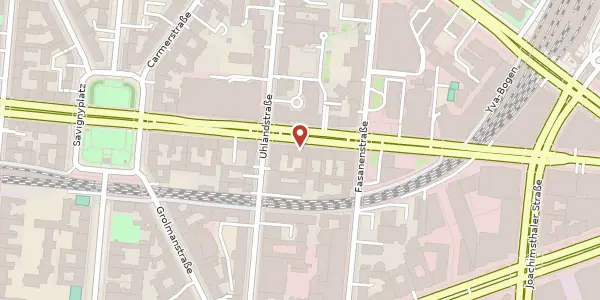 Karte der Umgebung von Kantstraße 152, 10623 Berlin