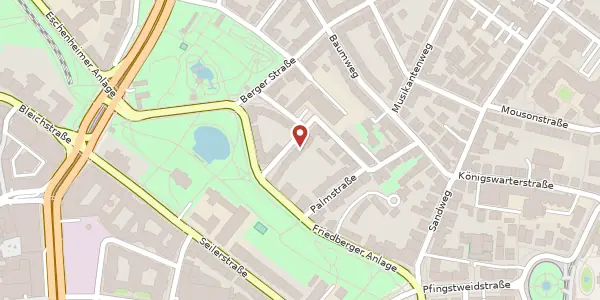 Karte der Umgebung von Fichtestr. 12, 60316 Frankfurt