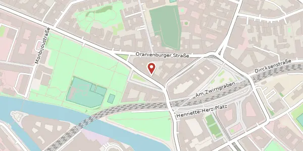Karte der Umgebung von Monbijouplatz 3 a, 10178 Berlin