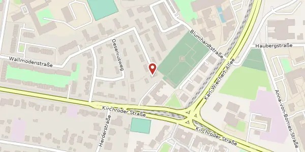 Karte der Umgebung von Wallmodenstraße 106, 30625 Hannover