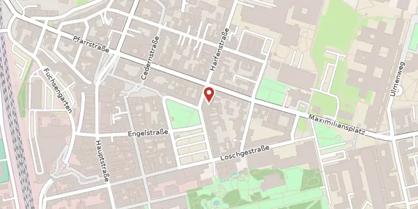 Karte der Umgebung von Harfenstr. 2, 91054 Erlangen