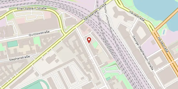 Karte der Umgebung von Lehrter Straße 42, 10557 Berlin