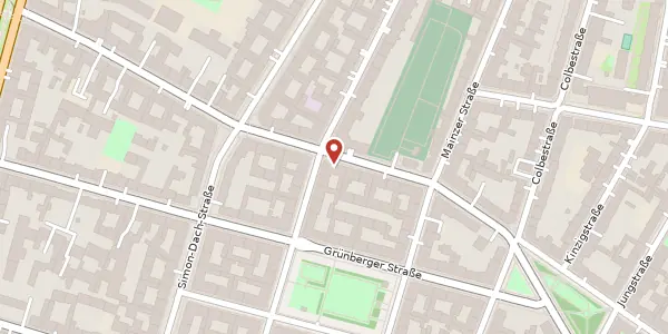 Karte der Umgebung von Boxhagener Straße 31, 10245 Berlin