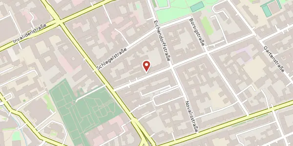 Karte der Umgebung von Tieckstraße 36, 10115 Berlin