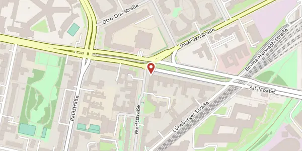 Karte der Umgebung von Alt-Moabit 129, 10557 Berlin